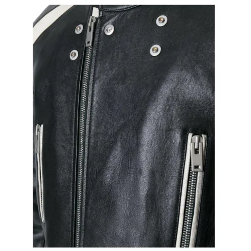 Biker Style Long Length Coat