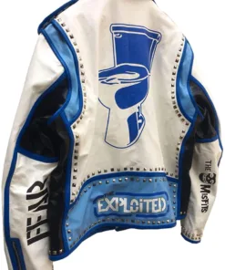 Wasted Youth Exploited Studded Brando Biker Leather Jacket