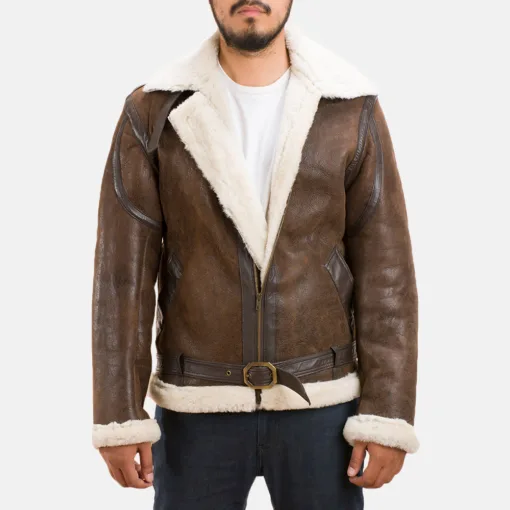 Forest Double Face Shearling Leather Jacket