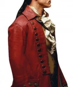 Beauty And The Beast Red Leather Coat
