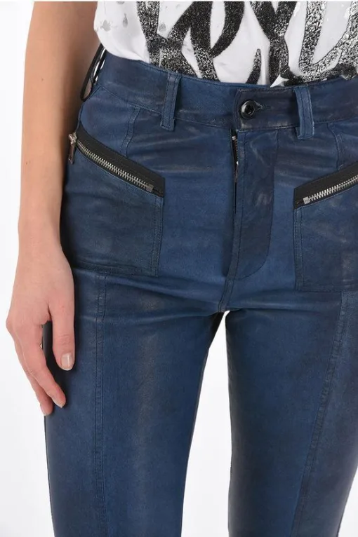 Women Leather L Nikia Pants - Image 3